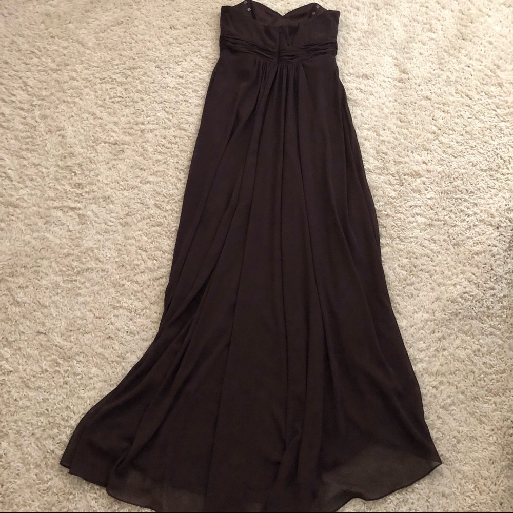 David’s Bridal Chiffon Overlay Hi Lo Formal Dress - Picture 8 of 13